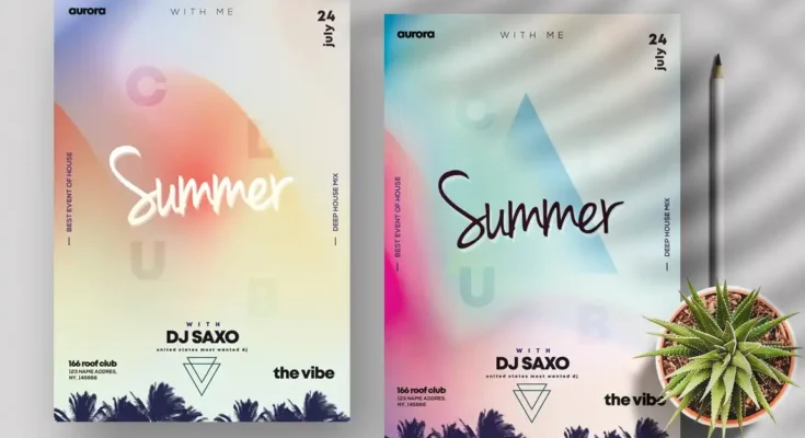 Summer Vivid Flyers Templates