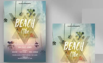 Tropical Beach Party Flyer