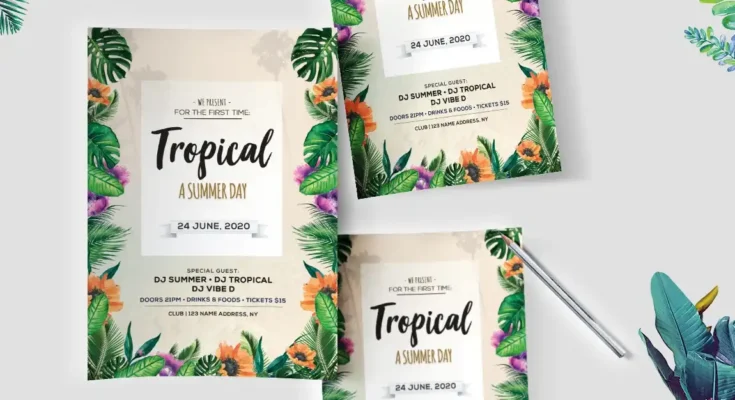 Tropical Day Flyer Template