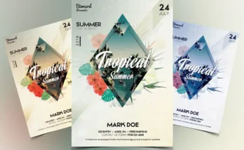 Tropical Summer PSD Flyer