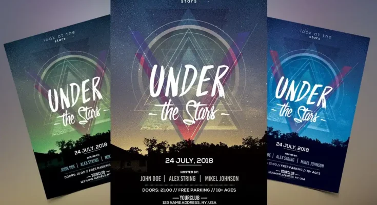 Stars PSD Flyer Template