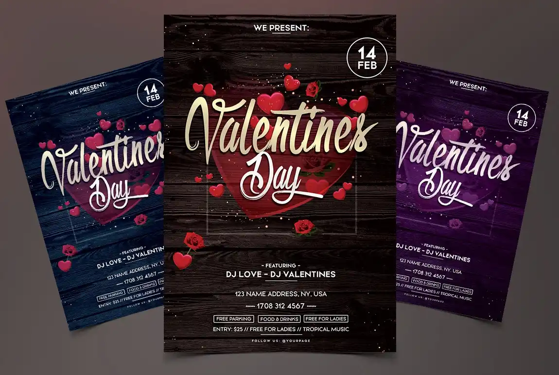 Valentines Day Flyer Template