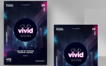 Club Vivid Event Flyer Template