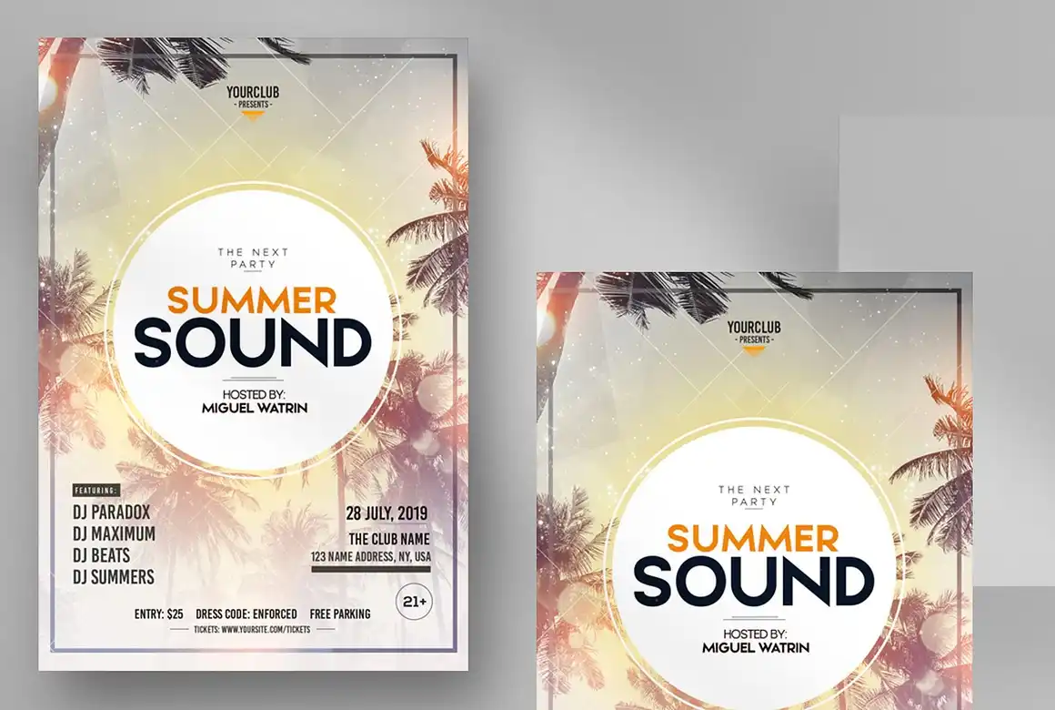 Summer Sound Party Flyer