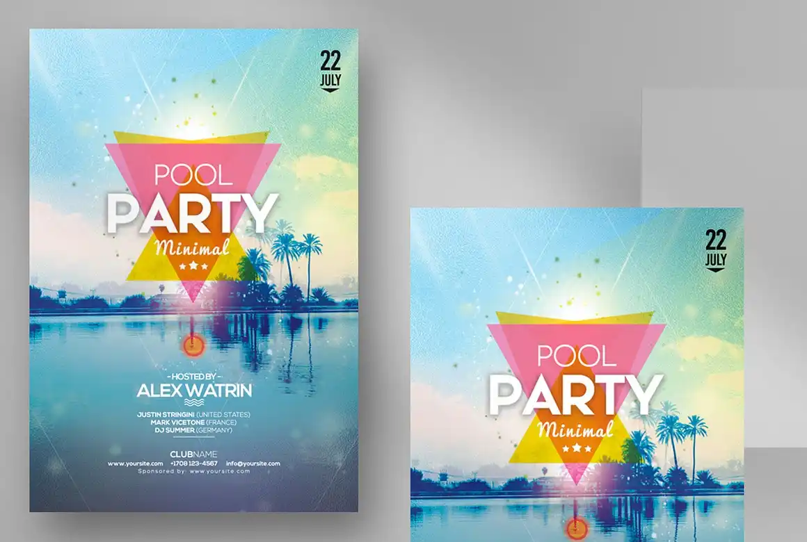 Pool Summer Party Flyer