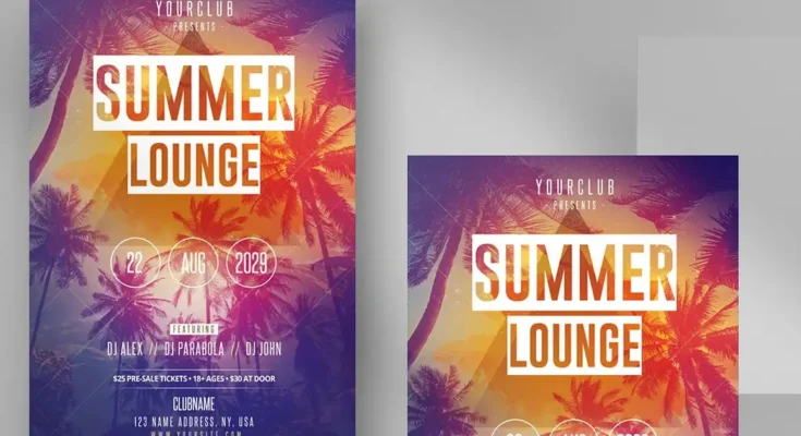 Summer Lounge Party Flyer