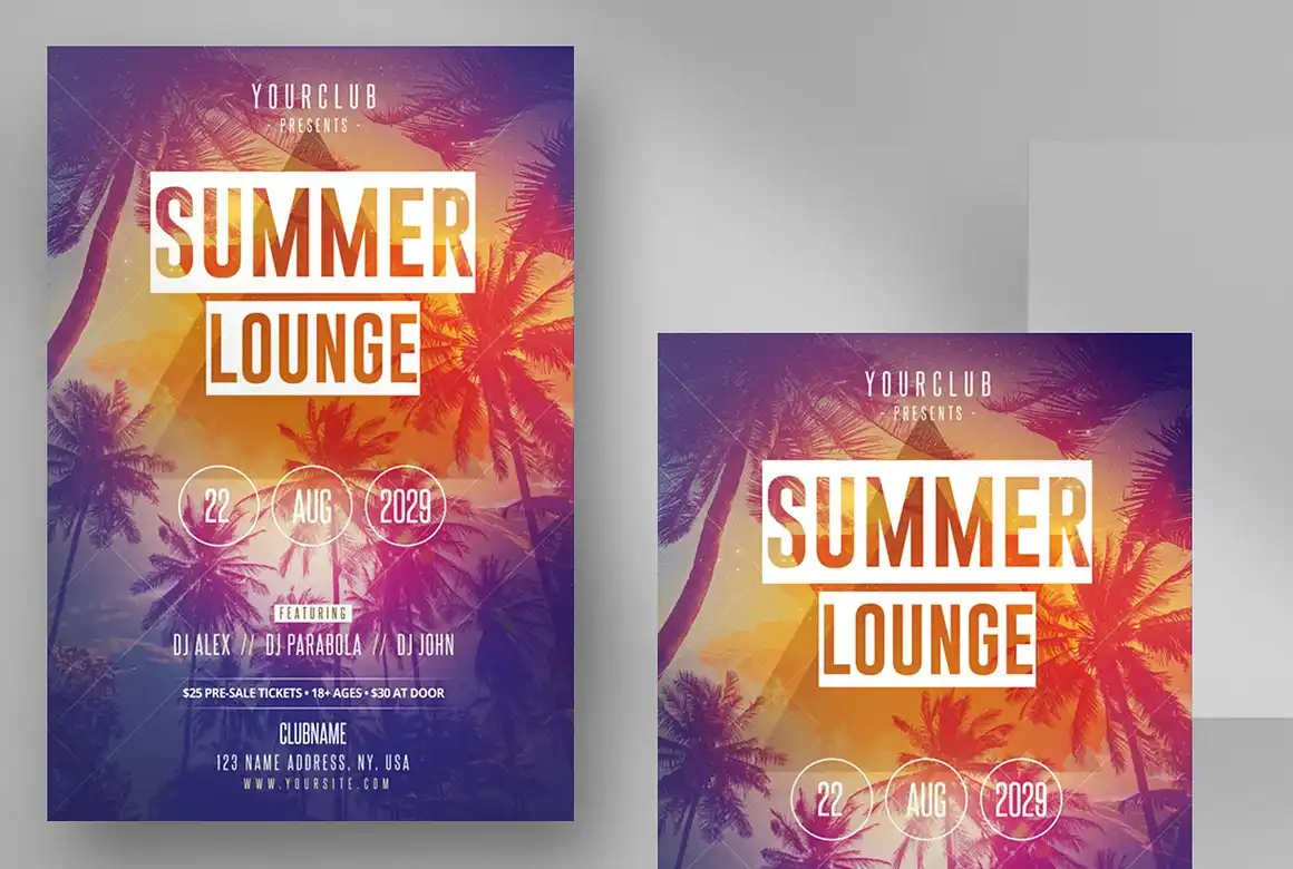 Summer Lounge Party Flyer