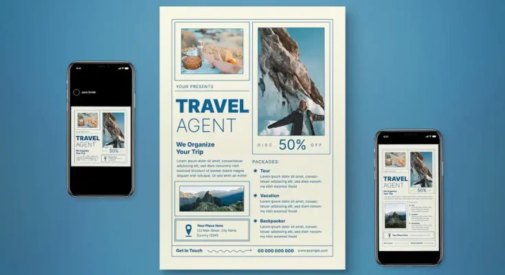 Travel Agent Flyer Set