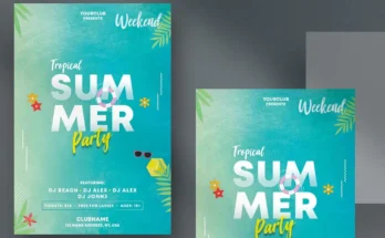 Tropical Summer Minimal Flyer