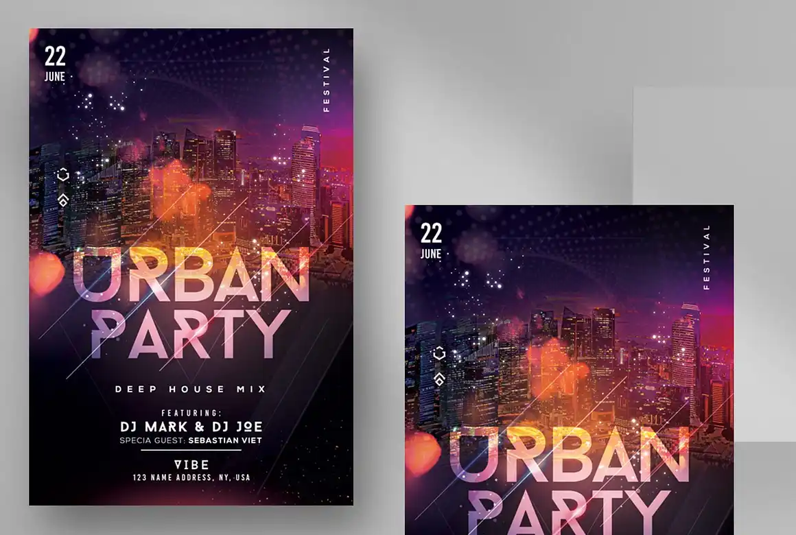 Urban Party Music Flyer