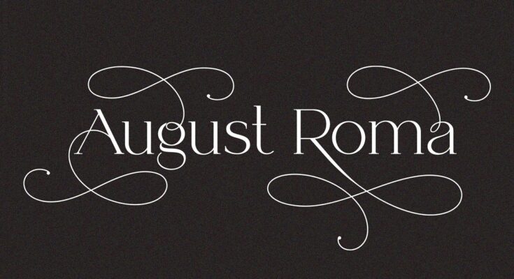 August Roma luxury serif font