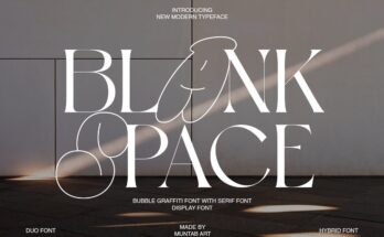 Blank Space Modern Display Font