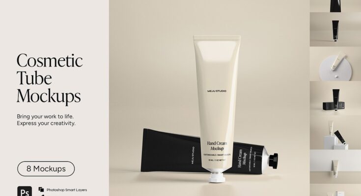 Cosmetic Tube & Packaging Mockups