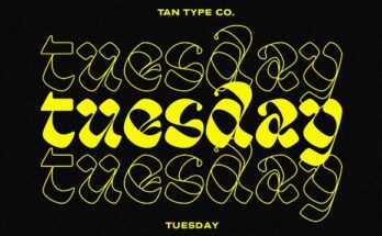 TAN TUESDAY FONT