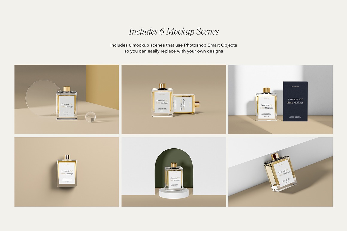 Cosmetic Bottle Mockup Set 2