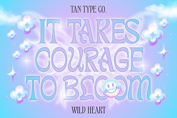 TAN - WILD HEART Font 2