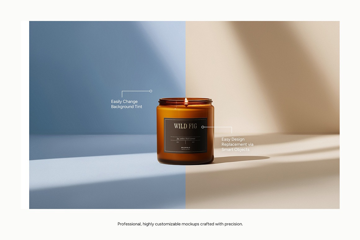 Amber Candle Mockup 2