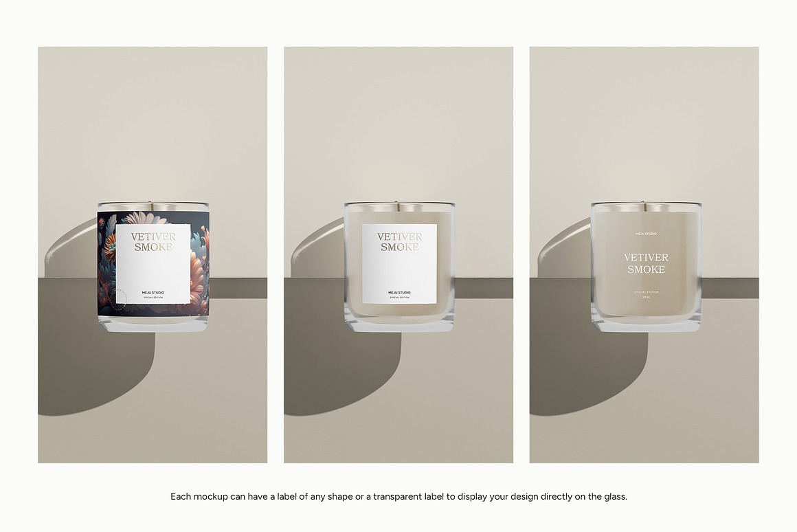 Glass Candle Mockup 3