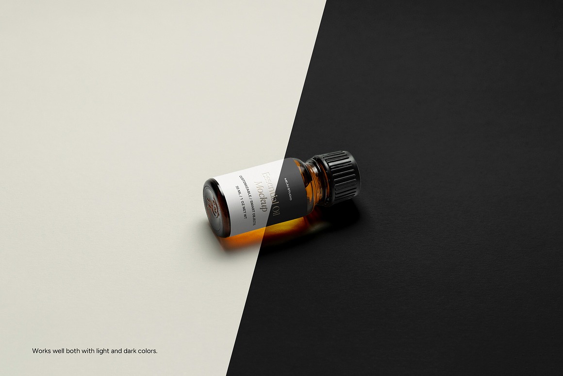 Essential Oil Bottle Mockup 3