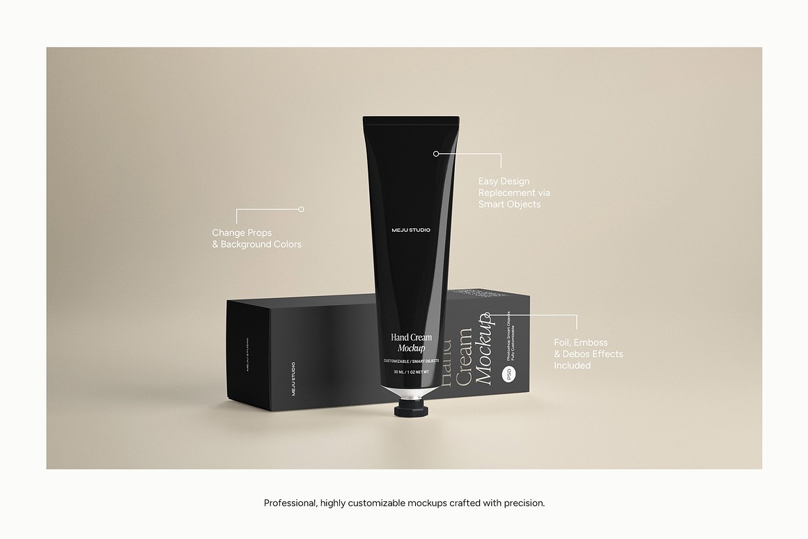 Cosmetic Tube & Packaging Mockups 3