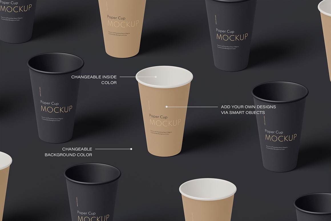 Paper Coffee Cup Mockup 3