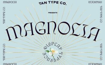 TAN MAGNOLIA FONT 2