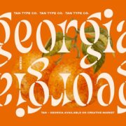 TAN - GEORGIA FONT