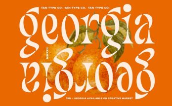 TAN - GEORGIA FONT