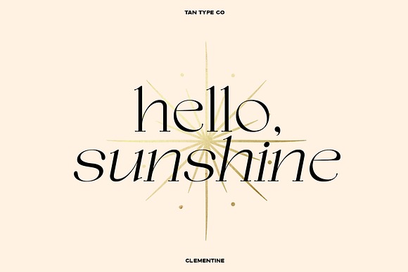 TAN CLEMENTINE FONT 2