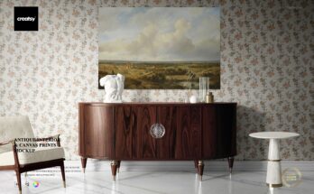 Antique Interior Print Mockup