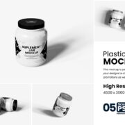 Supplement Jar Mockup Set