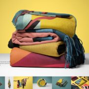 Tassel Fringe Blanket Mockup Set