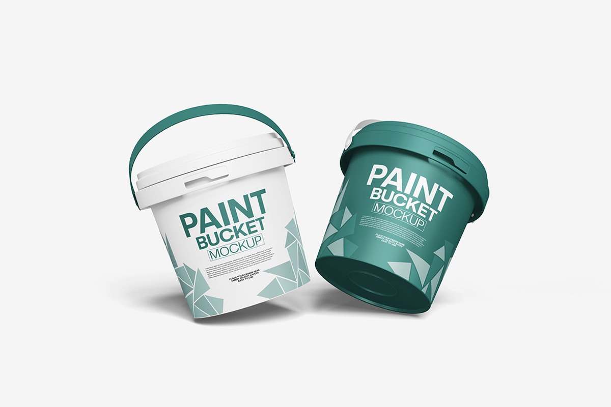 Paint Bucket Mockup Set