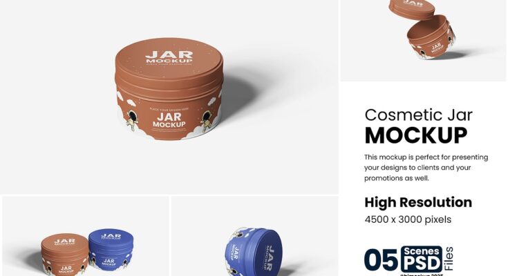 Tin Jar Mockup
