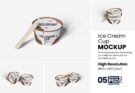 Ice Cream Cup Mockup Set