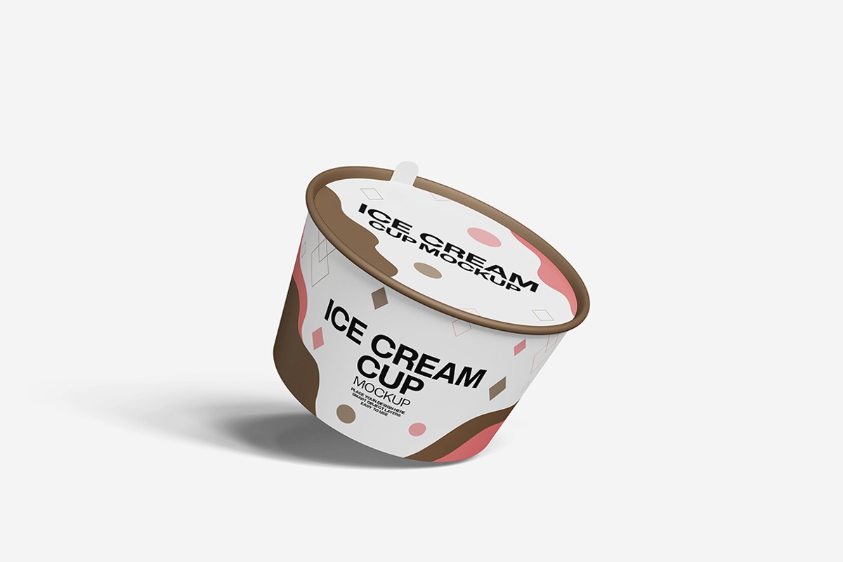 Ice Cream Cup Mockup Set 2